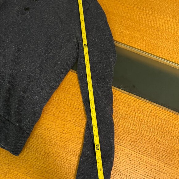 Theory Button Mock-Neck Sweater – Navy – Size M - Picture 4 of 5